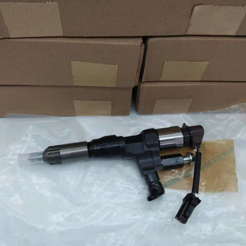 095000-6593 Peças elétricas de escavadeiras Diesel Injetor de combustível de trens comuns Assy para HINO J08E