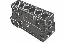 65.01101-6046 Bloco de cilindros do motor de escavadeira para Daewoo DH200-3 D1146T